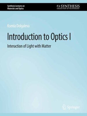 cover image of Introduction to Optics I